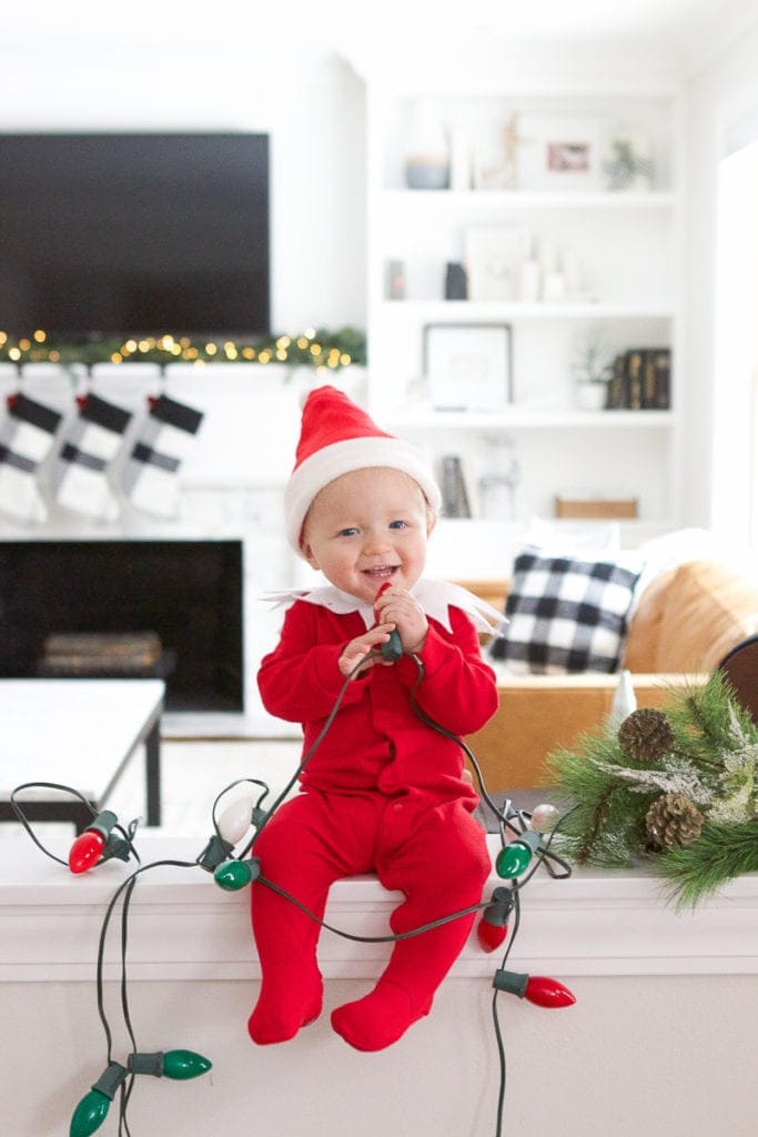 elf on the shelf baby photos