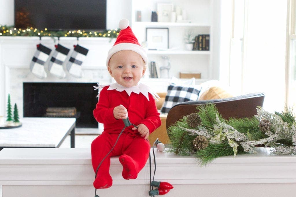 elf on the shelf christmas card