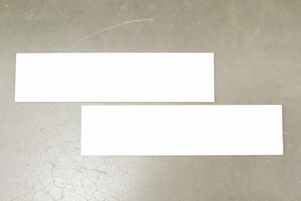 white subway tile from Lowe's