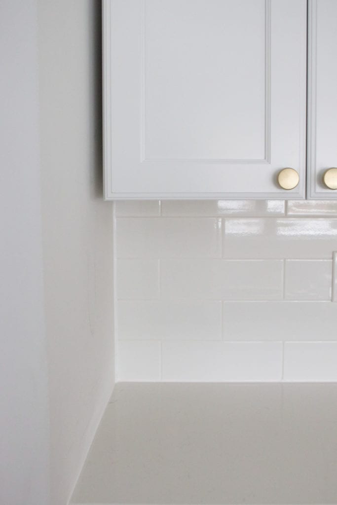 caulking a tile seam