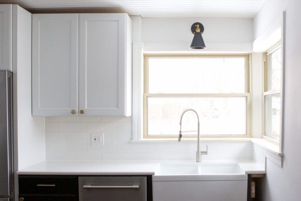 adding white subway backsplash
