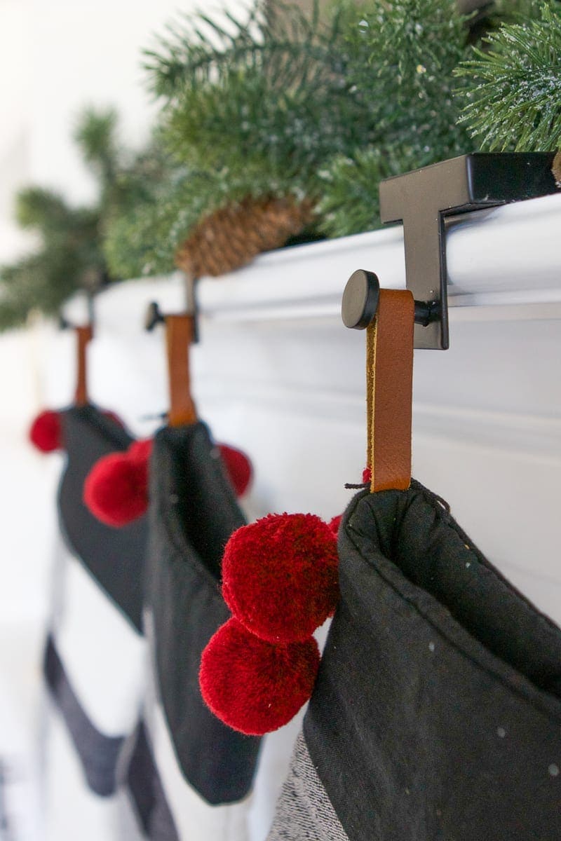 black and white stockings on target stocking holders
