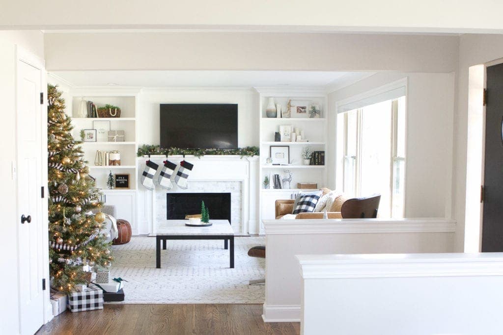 christmas holiday home tour with simple touches