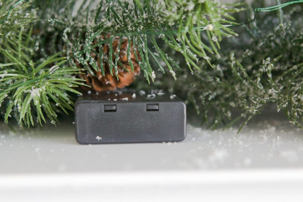easy battery power lights on garland 