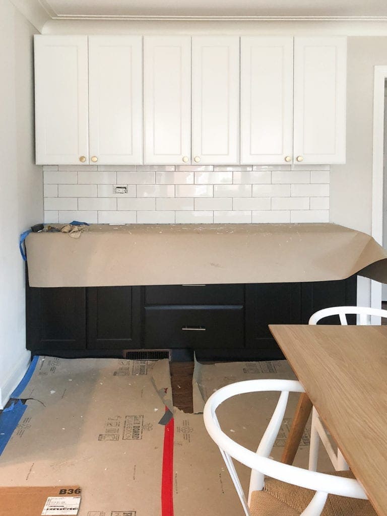 backsplash with grout and a full tutorial