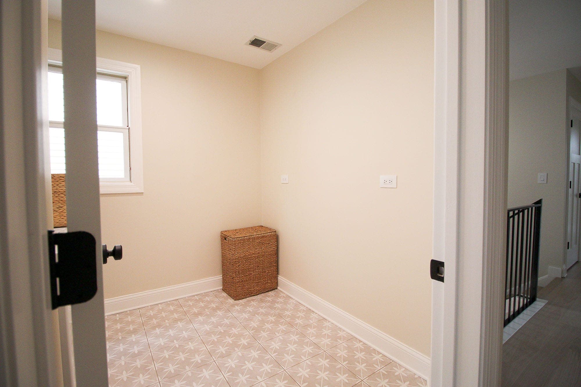 Laundry room before