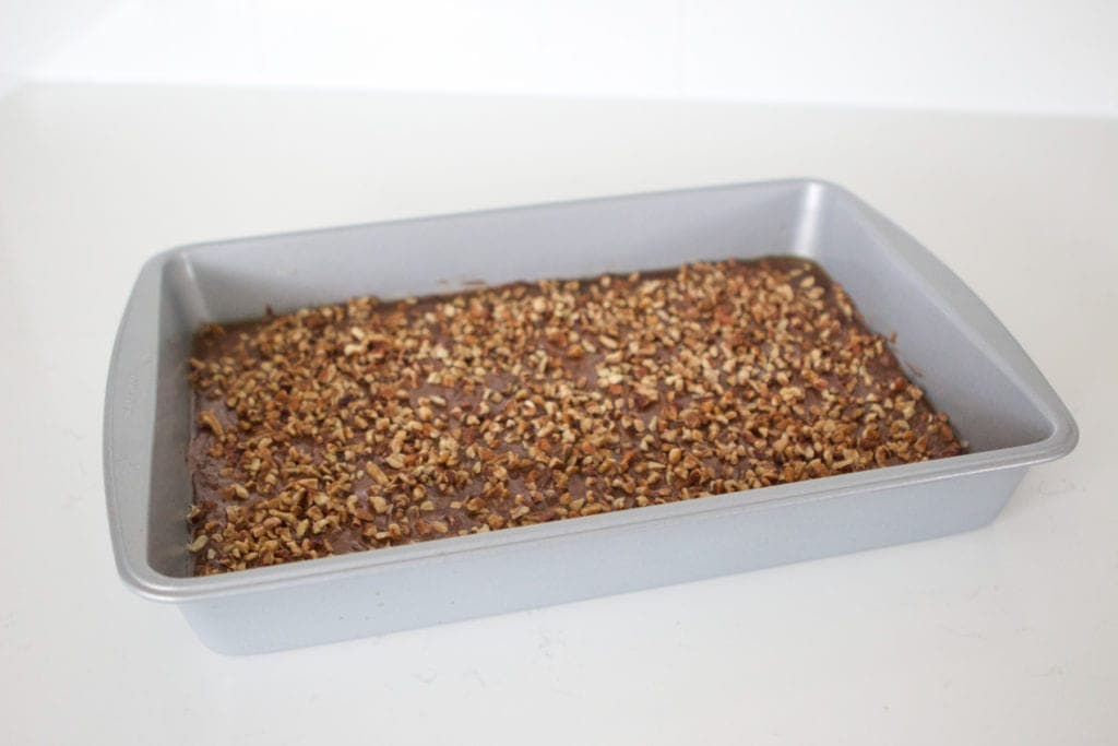 Chocolate Pecan Toffee Recipe before freezing