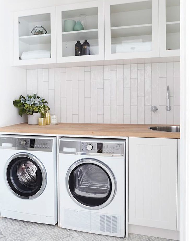 white subway tile from Lowe's