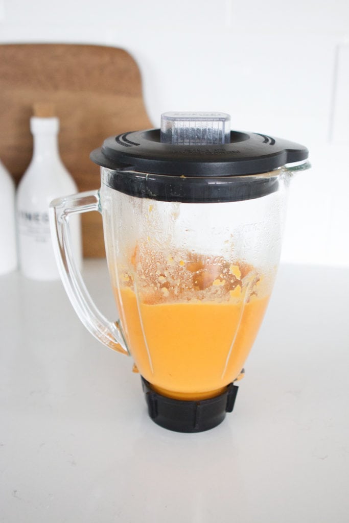 DIY baby food in a blender