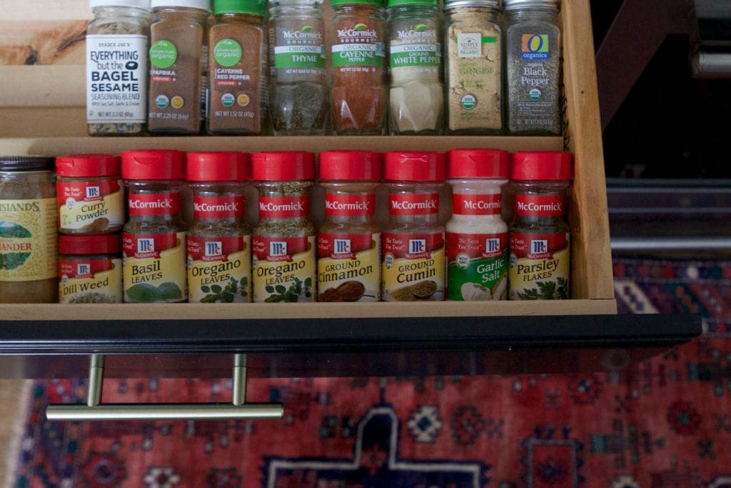 spice drawer organization made easy