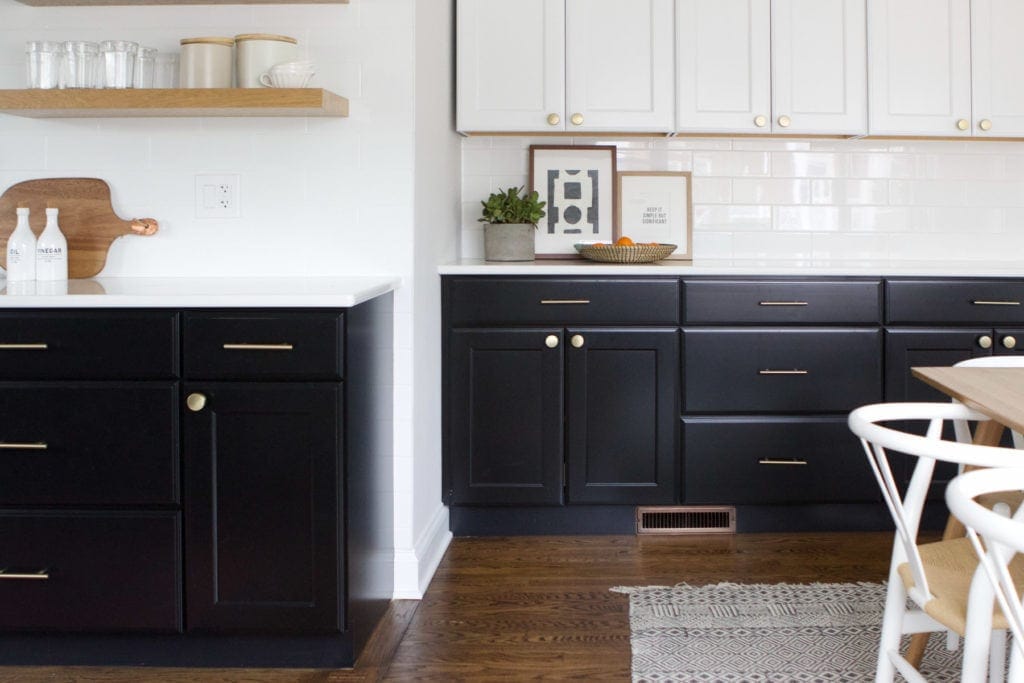 putting magnetic, no-show locks on kitchen cabinets