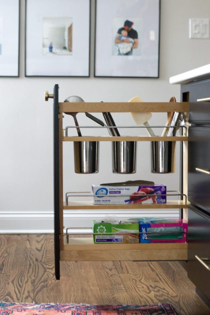 kitchen utensils cabinet