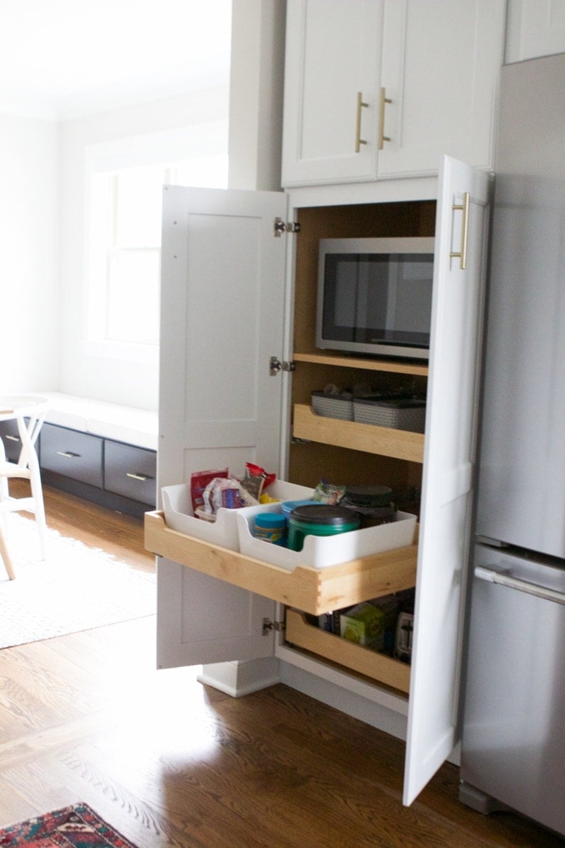 hidden pantry cabinets