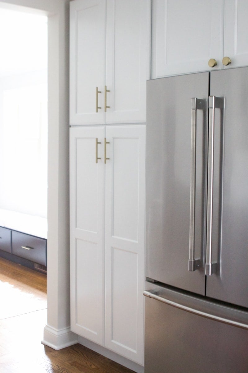 pull out drawers in the kitchen