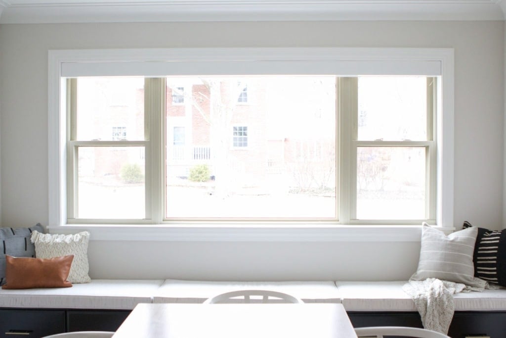 window after extra long window seat