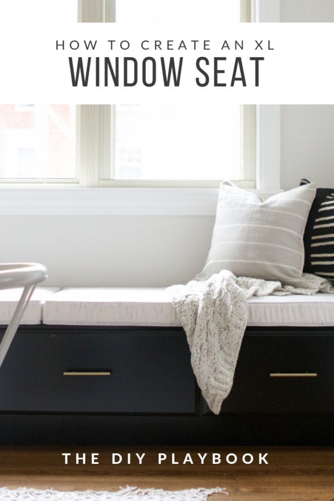 extra long window seat tutorial
