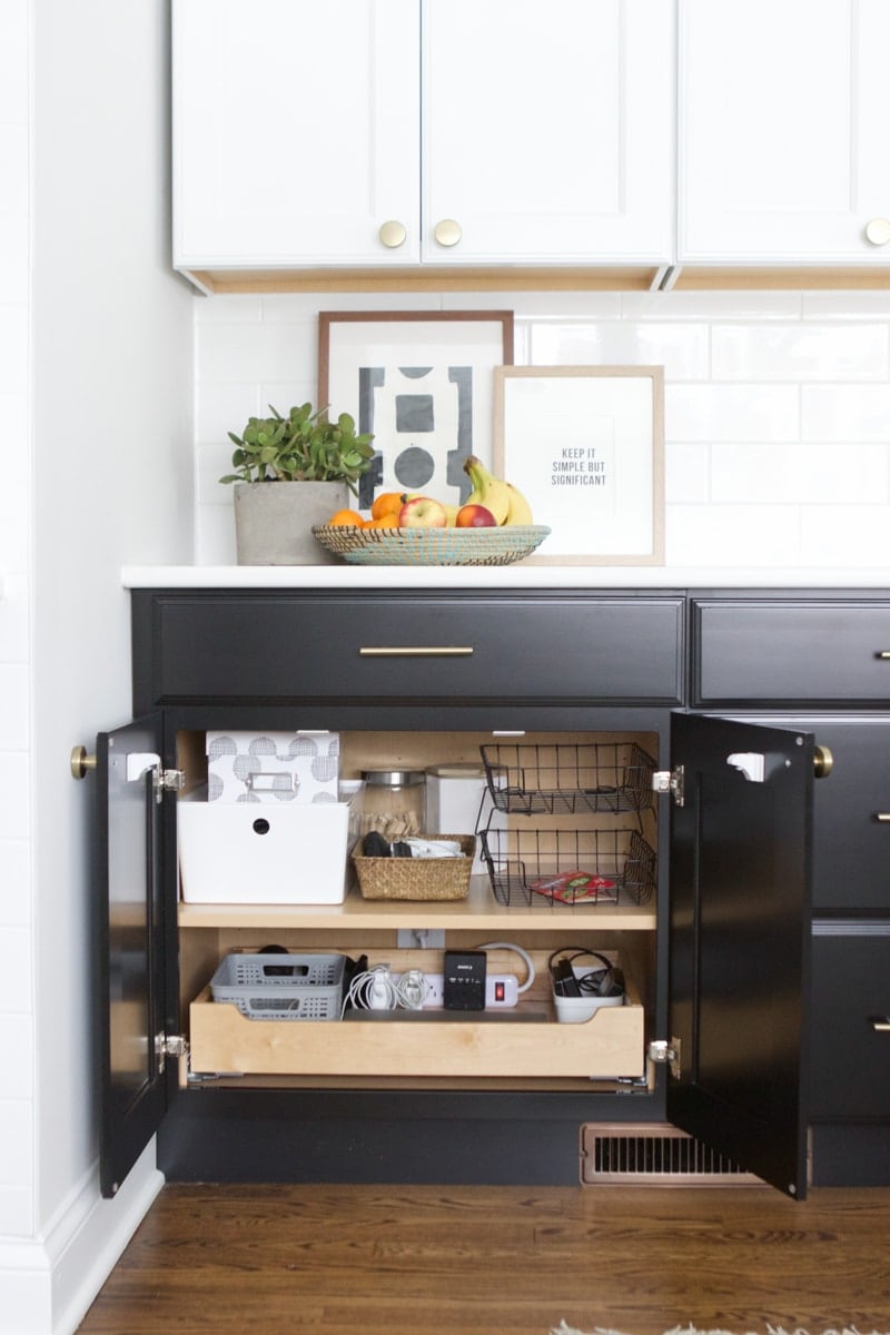 magnetic childproof locks in the kitchen