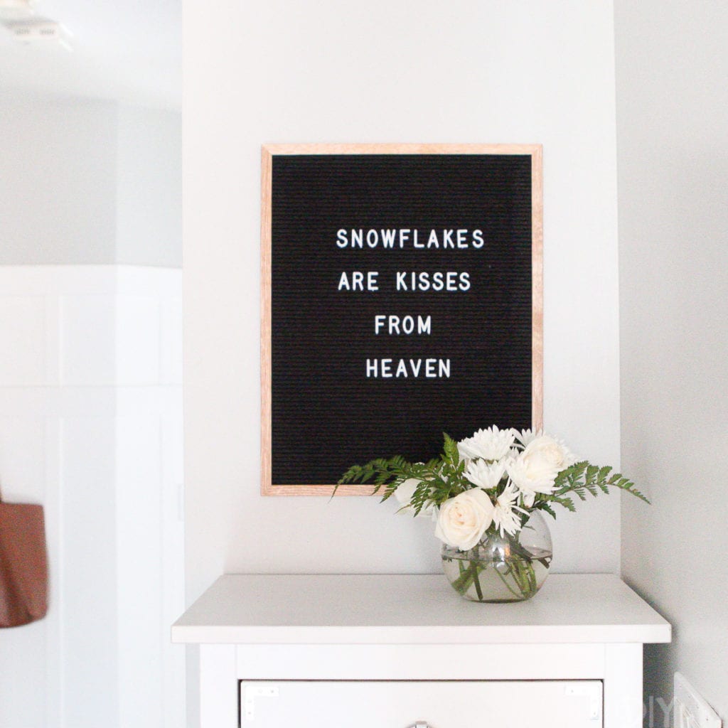 Snowflakes are kisses from heaven
