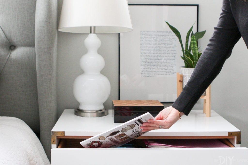 Store magazines in nightstand