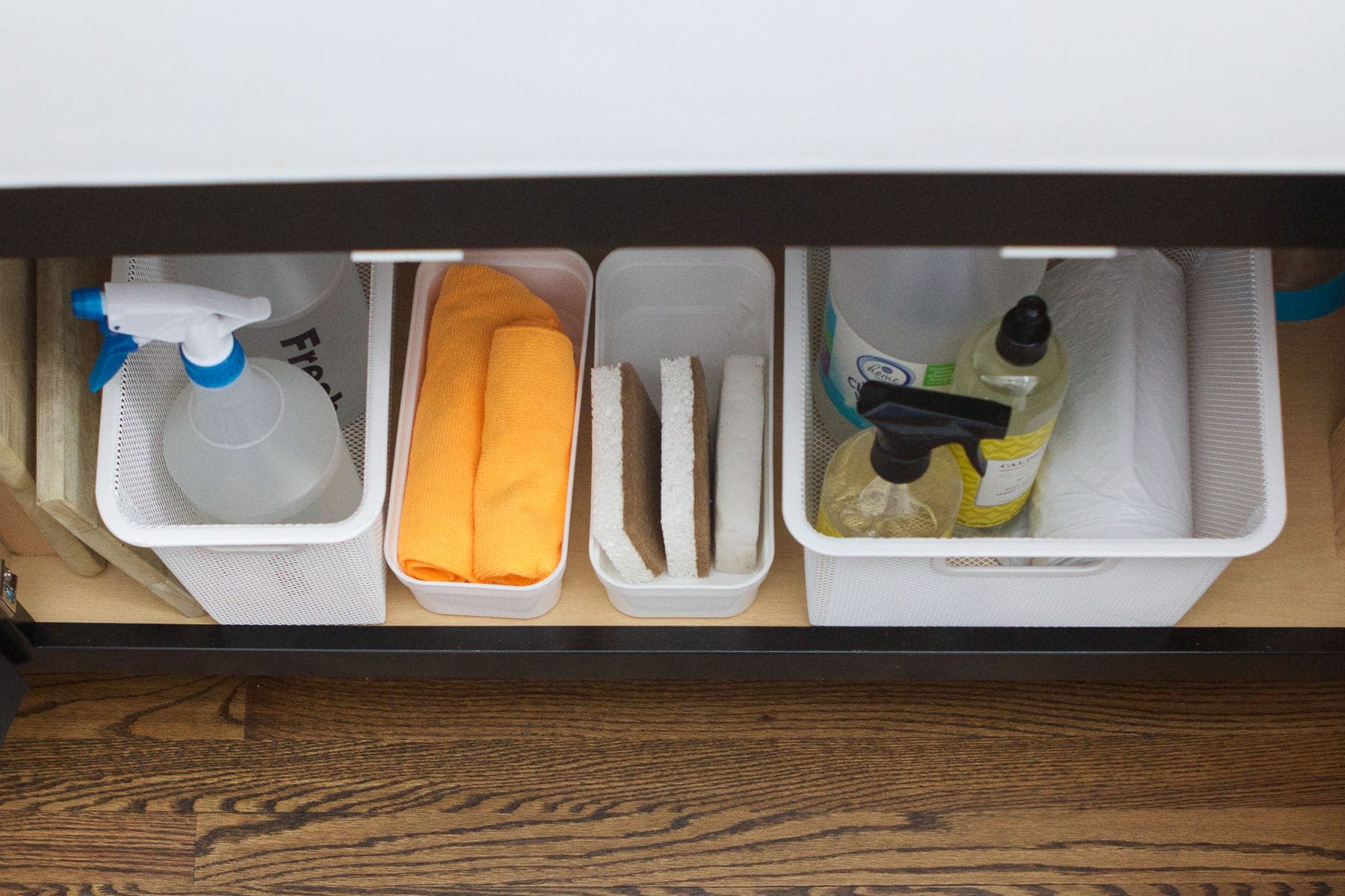 organizing under the sink made easy