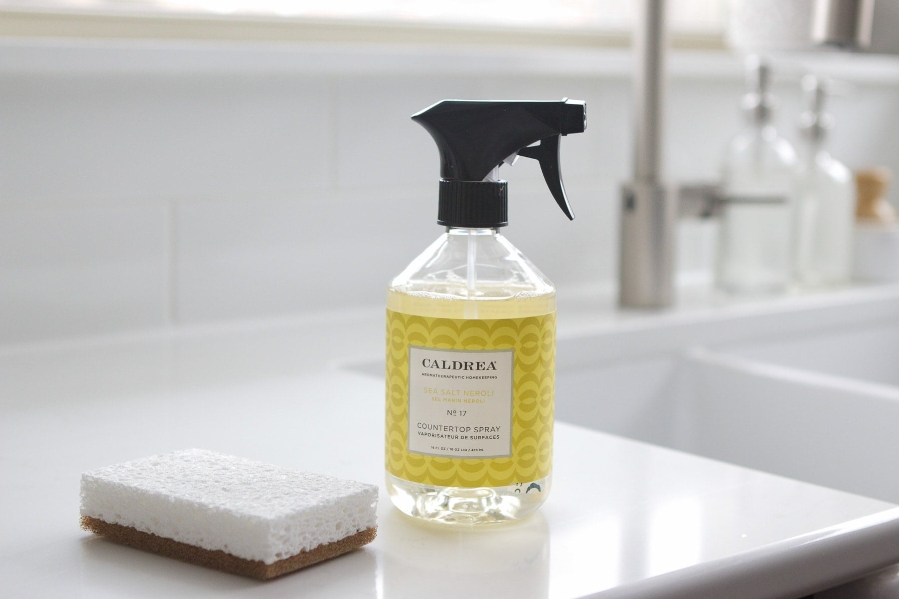 how to clean white counters