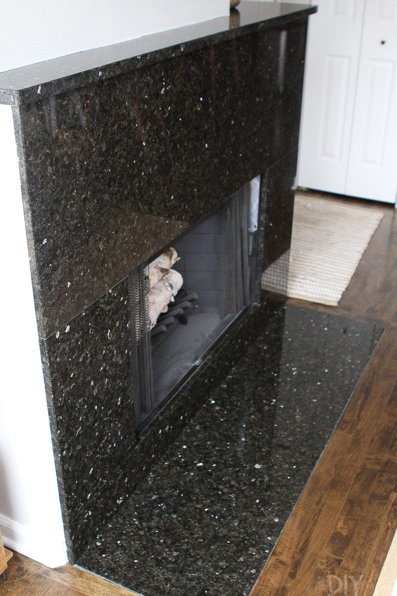DIY fireplace plan for makeover