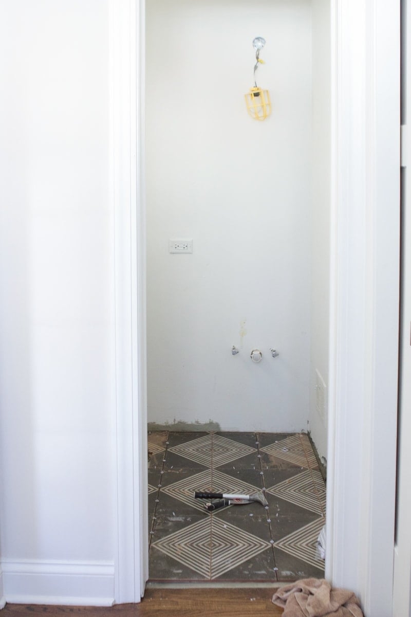 bathroom tile after