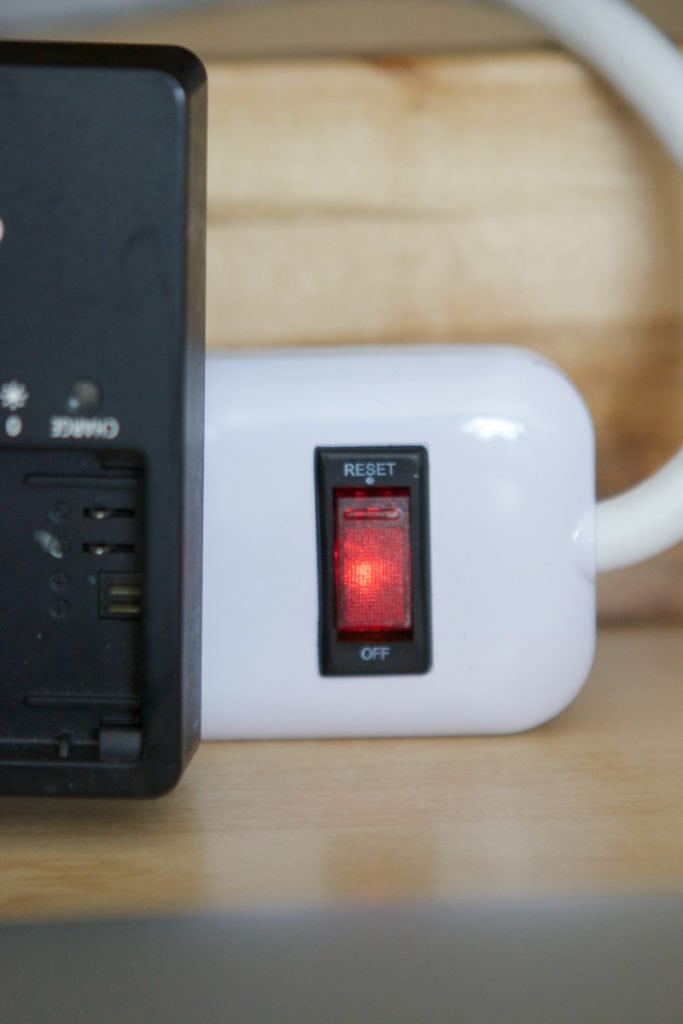 charger with on and off button
