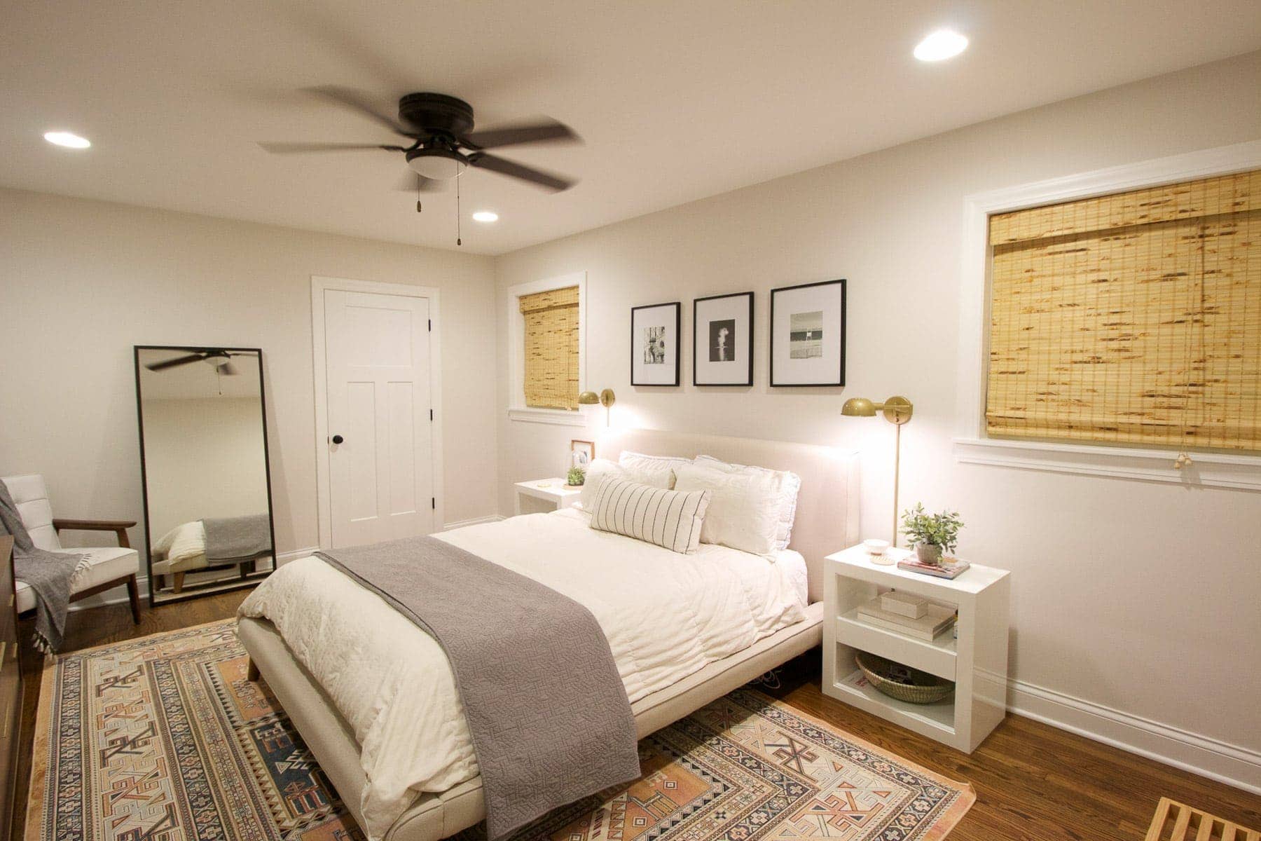 lights on after dark in bedroom
