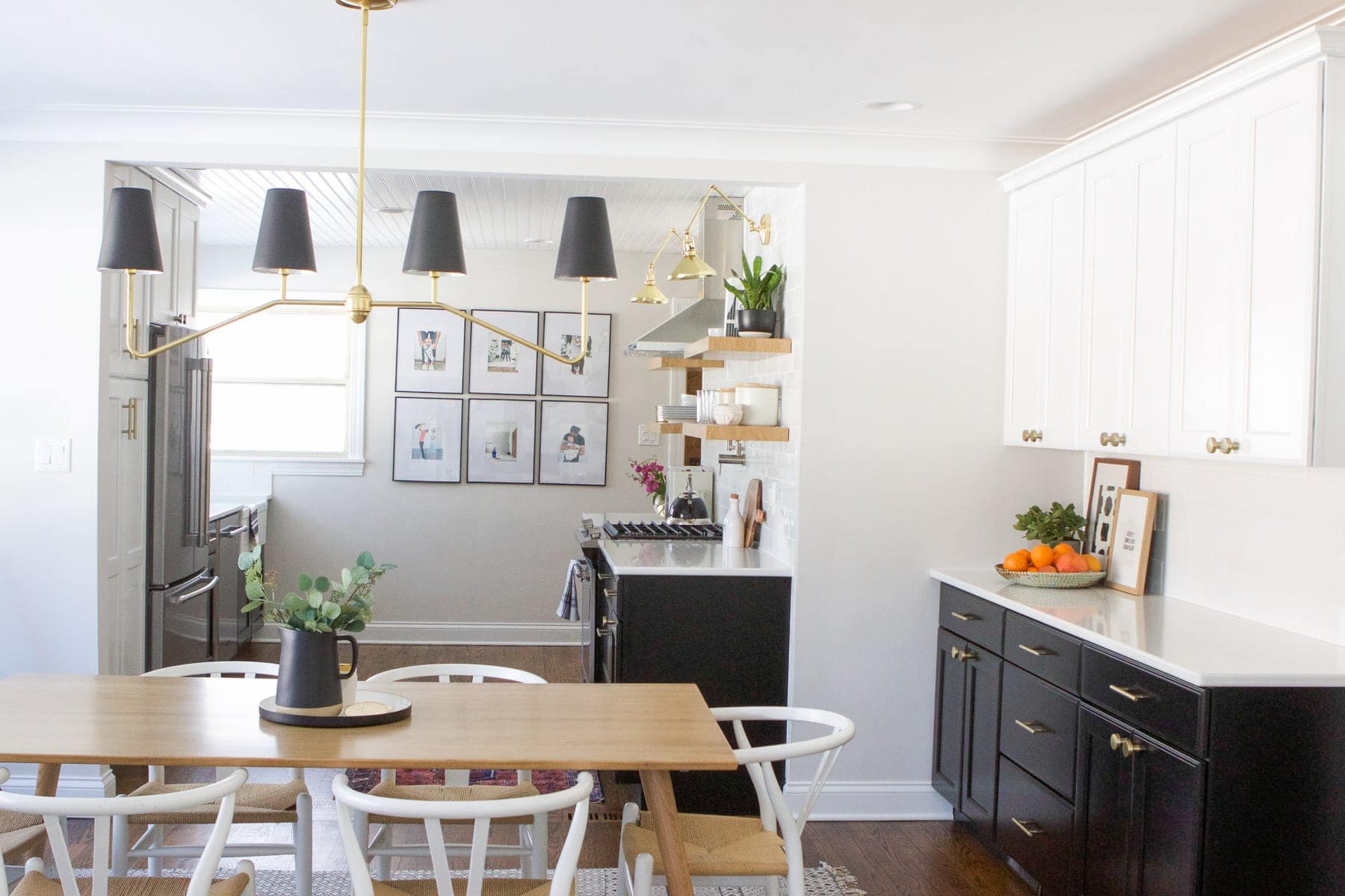 light dining room after makeover