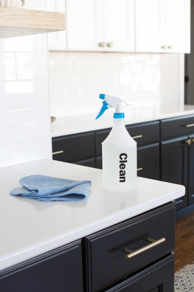 cleaning black cabinets the easy way