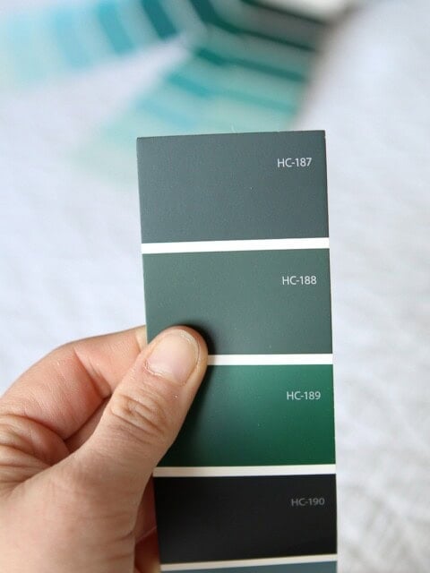 Choosing dark green paint color