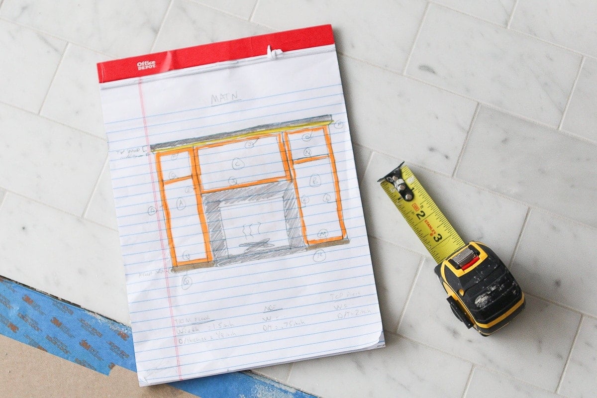 Fireplace mantle plans