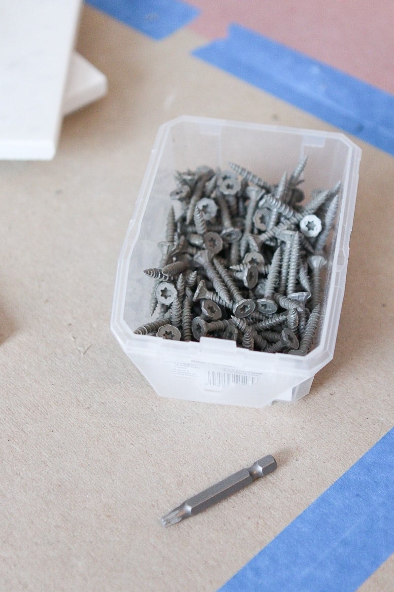 Cement board screws