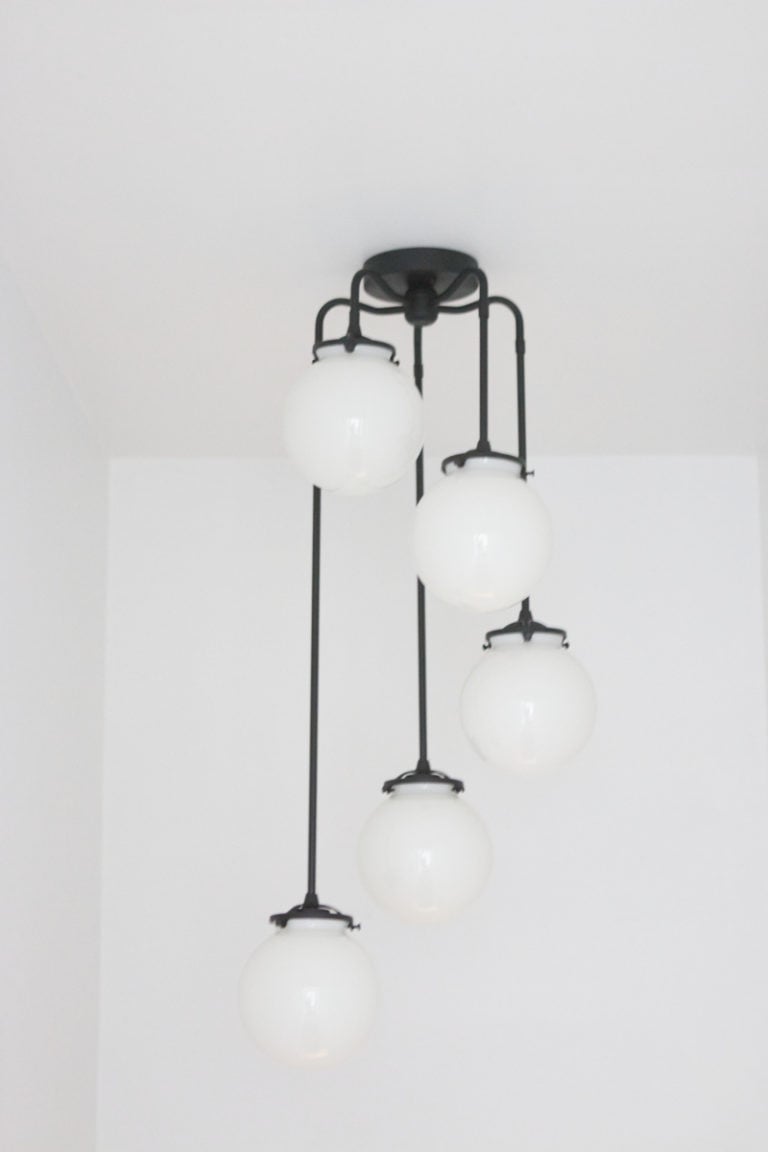 A New Light Fixture In The Stairwell