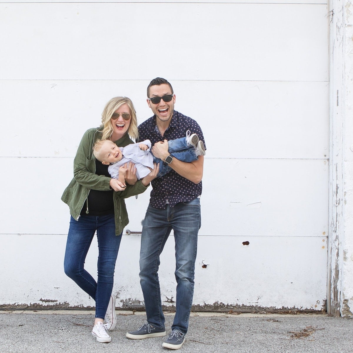 Taking pictures as a family of 3