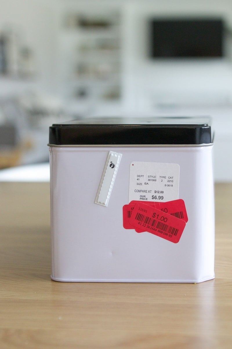Clearance biscuit bin from Homegoods