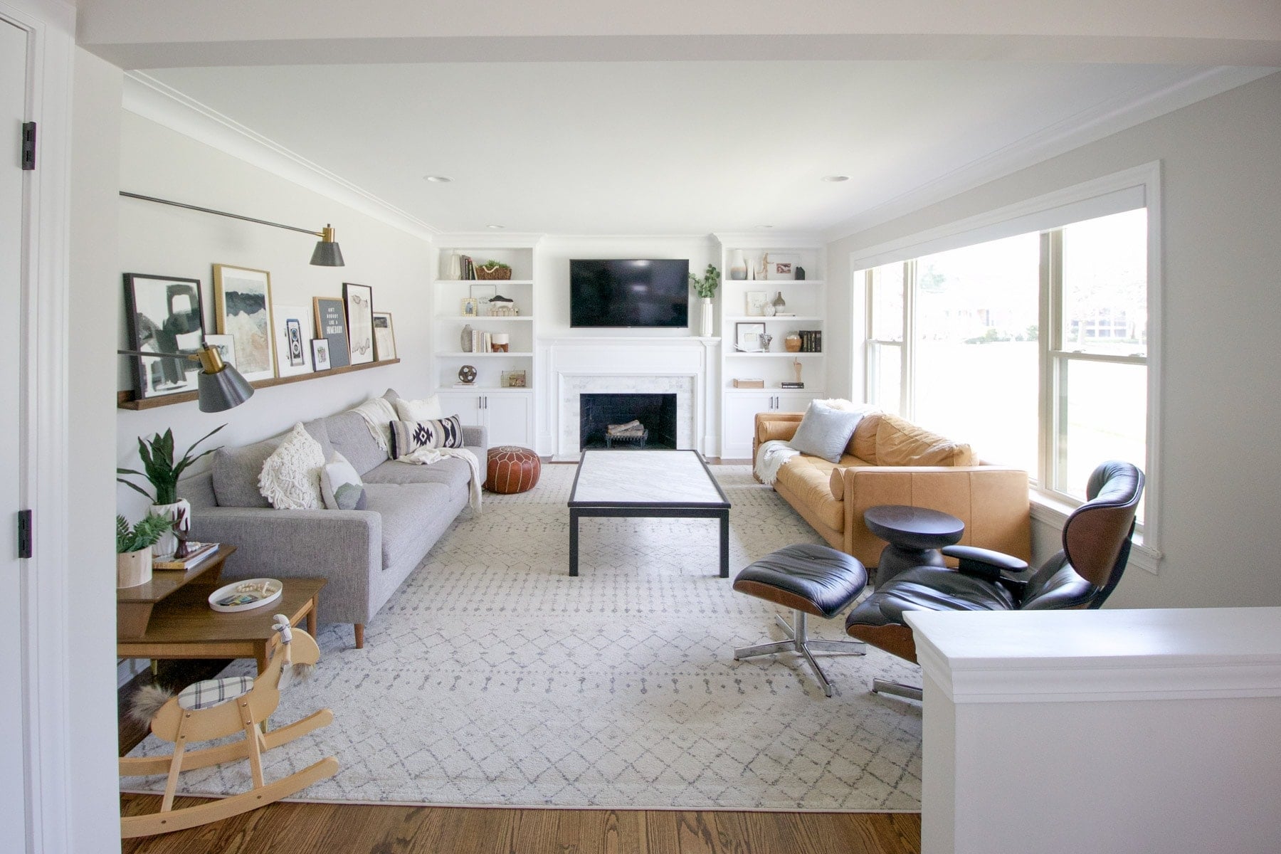 Living room space with LLumar window film