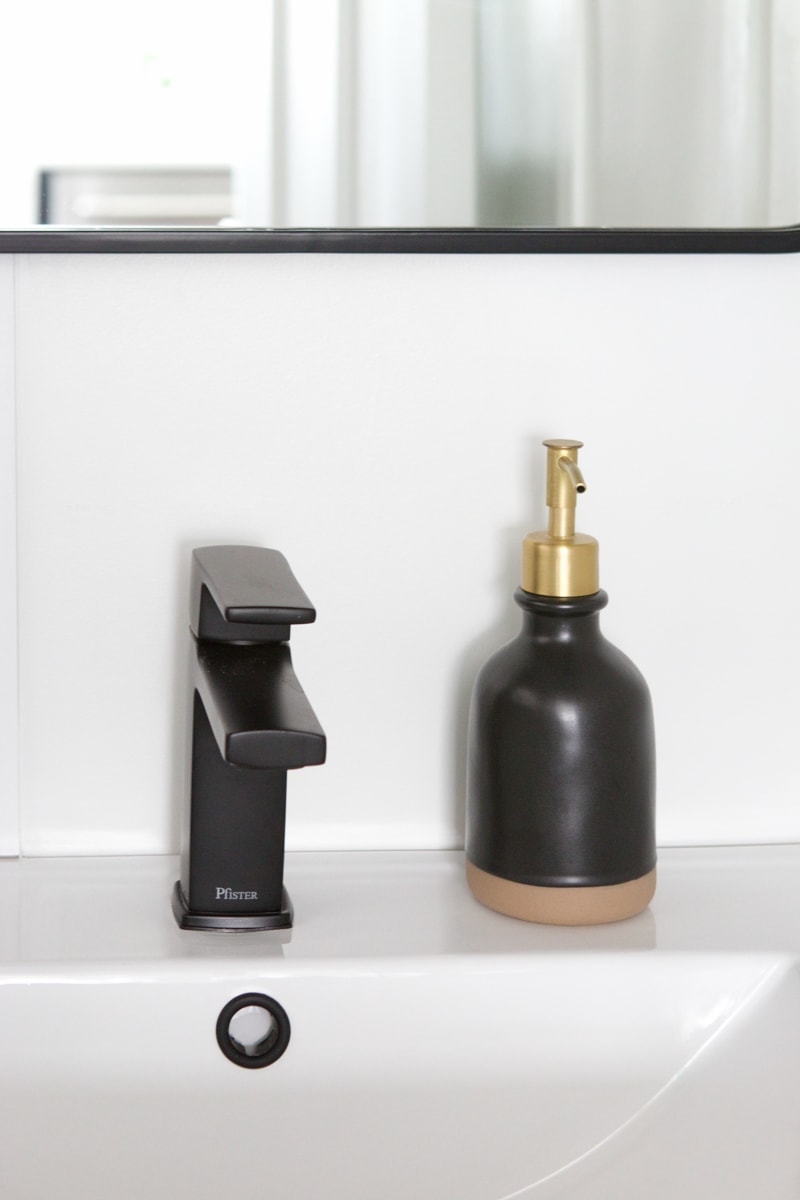Black soap dispenser from Target