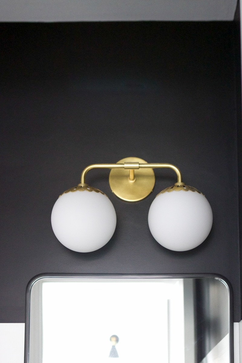 Gold light fixture
