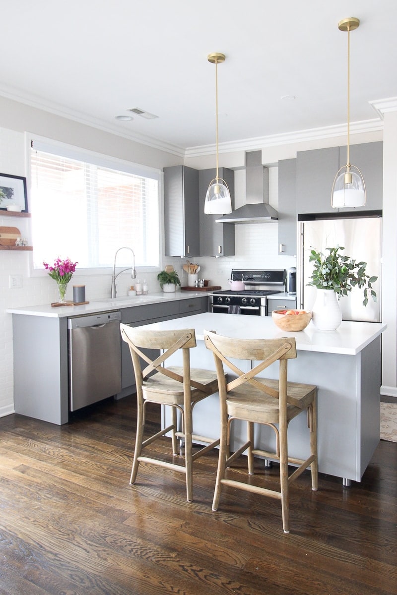 Gray kitchen makeover