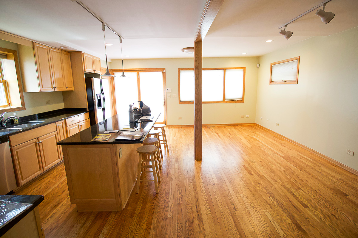 View of kitchen from back of the house
