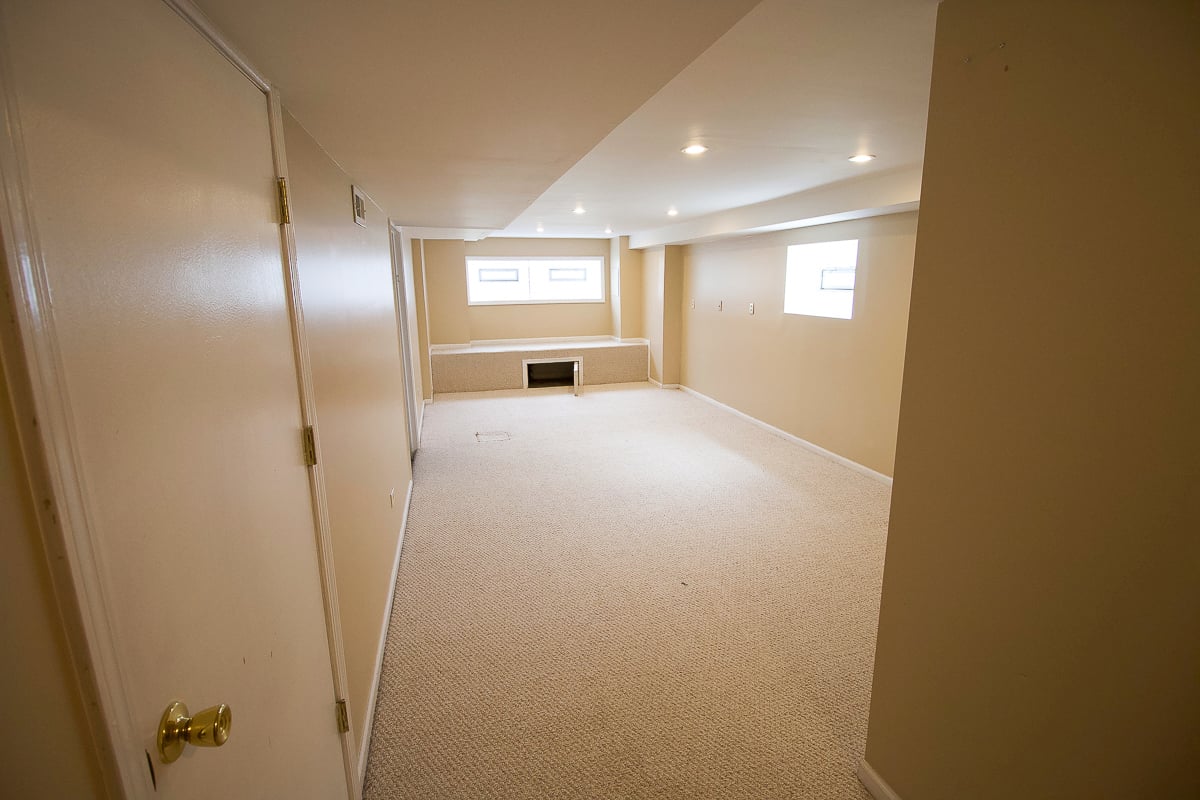 Our basement before