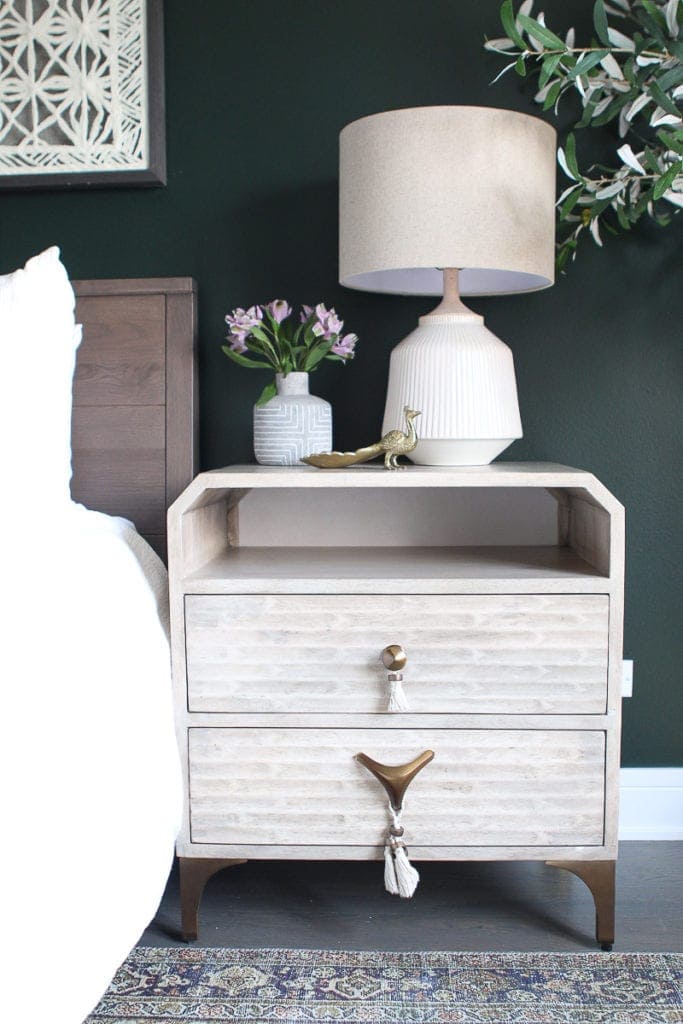 Light wood nightstands