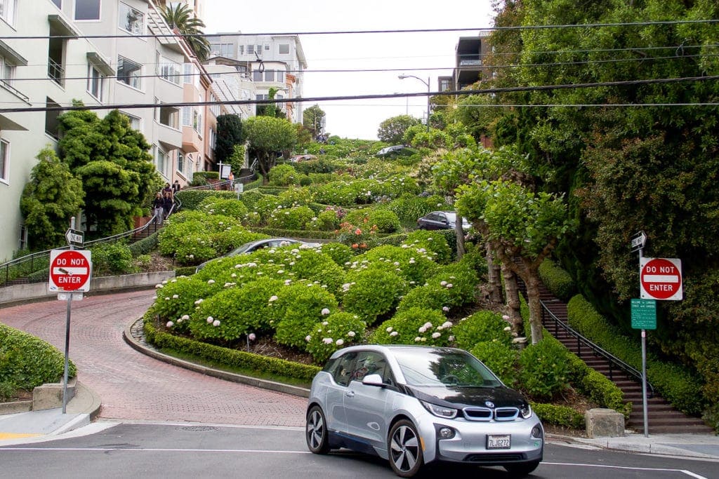 Lombard street in San Francisco