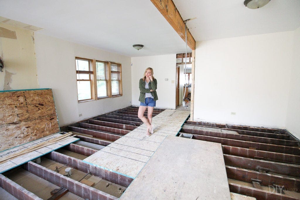 Renovation progress at the house