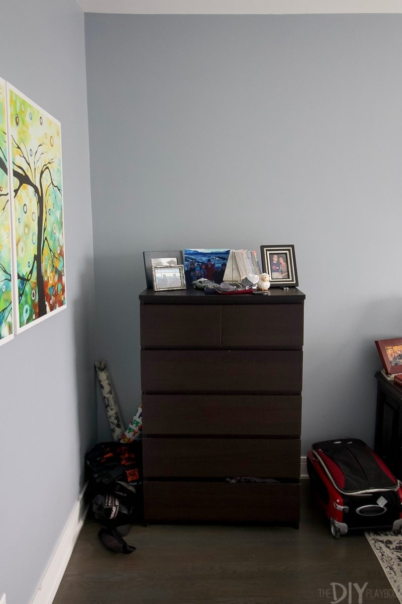 Old tall dresser before makeover