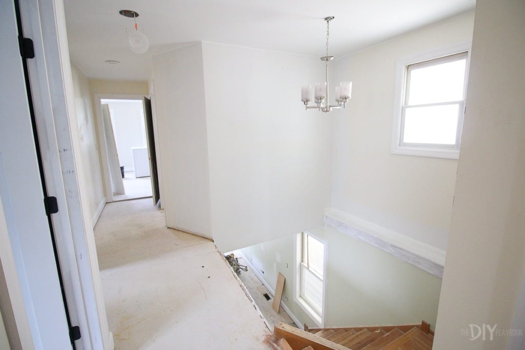 Laundry room drywalled