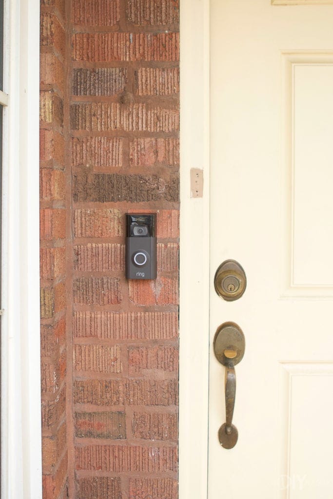 Front door before makeover