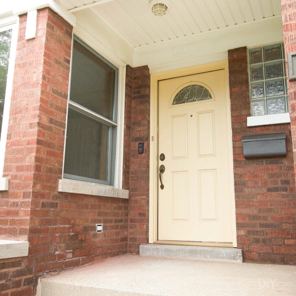 Installing a Ring doorbell on our front porch